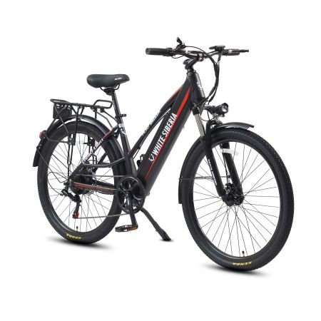 Электровелосипед WHITE SIBERIA CAMRY LIGHT 500W (матовый черный)